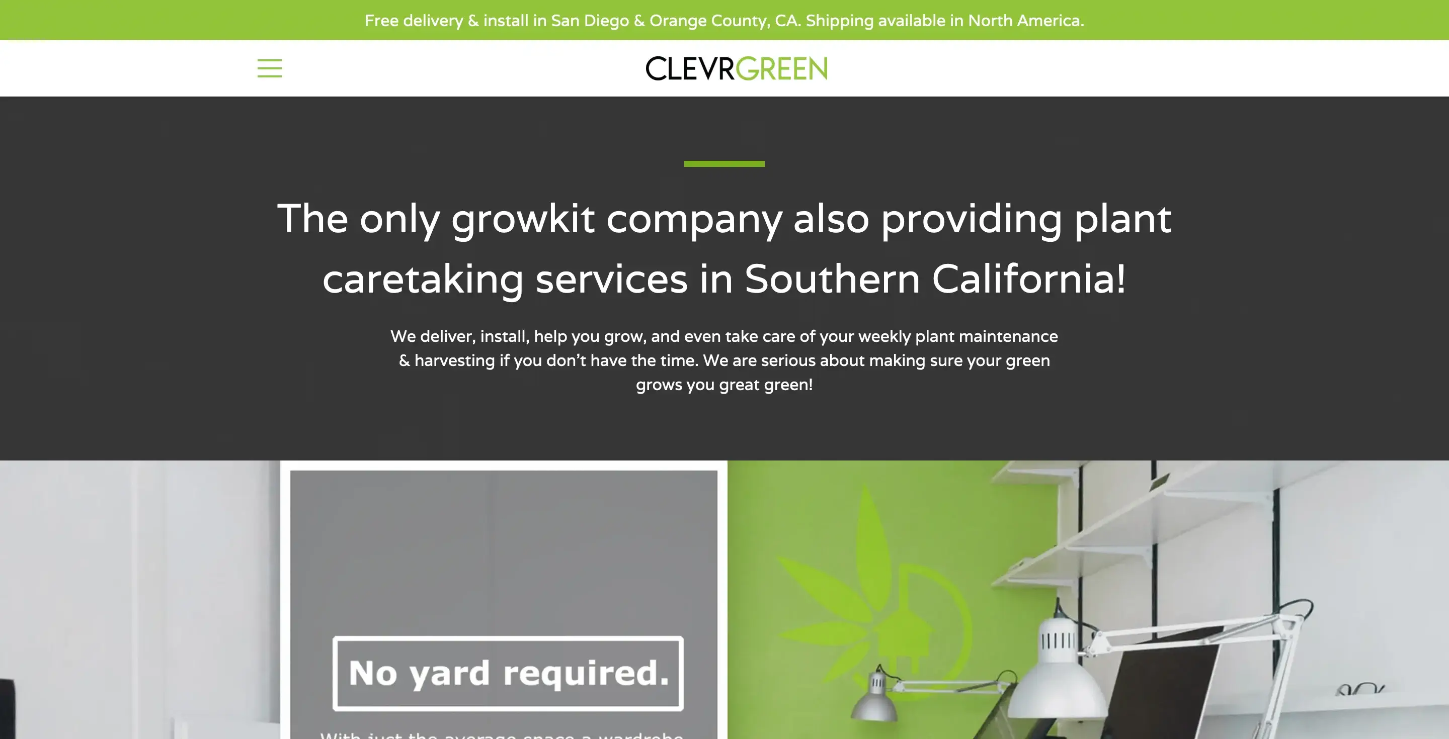 Clevrgreen Landing Page